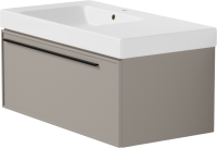 Тумба с раковиной La Fenice Elba 90 подвесная, cappuccino, раковина Cubo 90 L