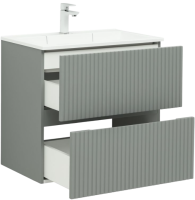 Тумба под раковину без столешницы Aquanet Джейн 70 подвесная, мисти грин