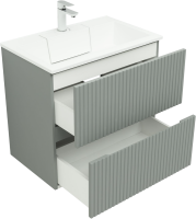 Тумба под раковину без столешницы Aquanet Джейн 70 подвесная, мисти грин
