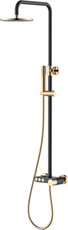 Душевая стойка Boheme Stick 128-BG black diamond gold