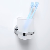 Стакан для ванной Wasserkraft Mosel 46628 настенный, хром, стеклянный