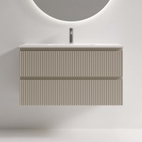 Тумба с раковиной Sancos Snob R 90 Beige Soft, раковина CN7030