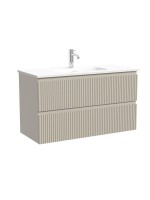 Тумба с раковиной Sancos Snob R 90 Beige Soft, раковина CN7030