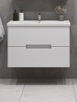 Тумба с раковиной SanStar Ориана 80 подвесная, раковина Santek Миранда 80