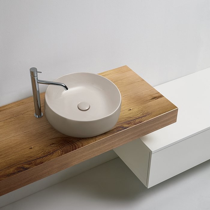 Накладная раковина Kerasan Nolita 534481*0 40 см, nocciola