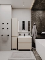 Тумба напольная SanStar Riana 80 Без раковины для ванной комнаты, cappuccino Тумба напольная SanStar Riana 80 Без раковины для ванной комнаты, cappuccino