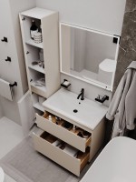 Тумба напольная SanStar Riana 80 Без раковины для ванной комнаты, cappuccino Тумба напольная SanStar Riana 80 Без раковины для ванной комнаты, cappuccino