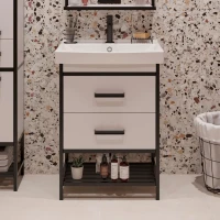 Тумба с раковиной Sanflor Норд 60 с раковиной Strim 60 Тумба с раковиной Sanflor Норд 60 с раковиной Strim 60