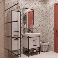 Тумба с раковиной Sanflor Норд 60 с раковиной Strim 60 Тумба с раковиной Sanflor Норд 60 с раковиной Strim 60