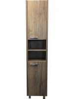 Шкаф-пенал для ванной Comforty Марио 40 напольный, темный дуб