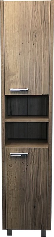 Шкаф-пенал для ванной Comforty Марио 40 напольный, темный дуб