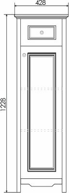 Тумба Comforty Тбилиси 40 белый глянец