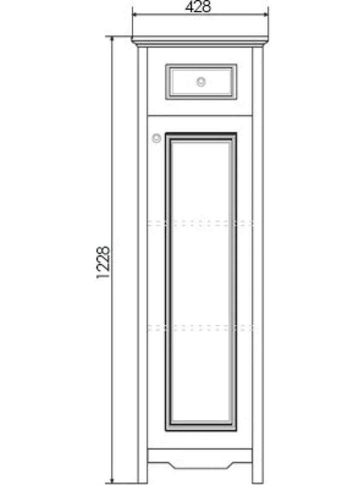 Тумба Comforty Тбилиси 40 белый глянец