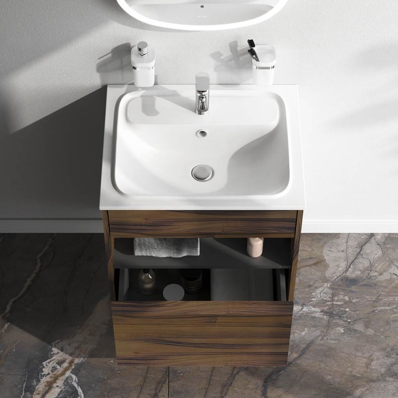 Тумба с раковиной AM.PM Func 60 дуб крафт