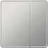 Зеркало-шкаф STWORKI Ольборг МВК079 80, с подсветкой, навесной, белый, прямоугольный, в стиле лофт, с розеткой