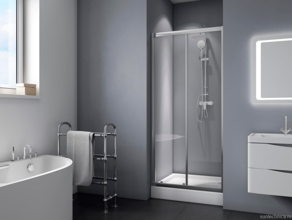 Душевая дверь в нишу BelBagno Due BF 1 120 C Cr