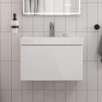 Тумба с раковиной Velvex Edge 60.1Y подвесная, белая