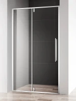 Душевая дверь в нишу AQUAme AQM7108-12 120 см, профиль хром, стекло прозрачное