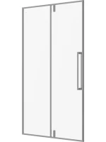 Душевая дверь в нишу AQUAme AQM7108-12 120 см, профиль хром, стекло прозрачное