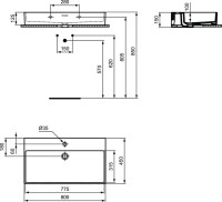 Мебельная раковина Ideal Standard Extra T372901
