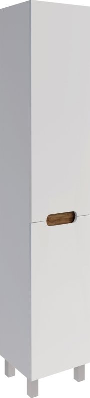 Шкаф-пенал для ванной ASB-Mebel Вита 35 белый, дуб золотой