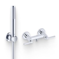 Душевой комплект Смеситель для душа Kludi Nova Fonte Puristic 207100515, хром + Гарнитур Puristic 2085005-15