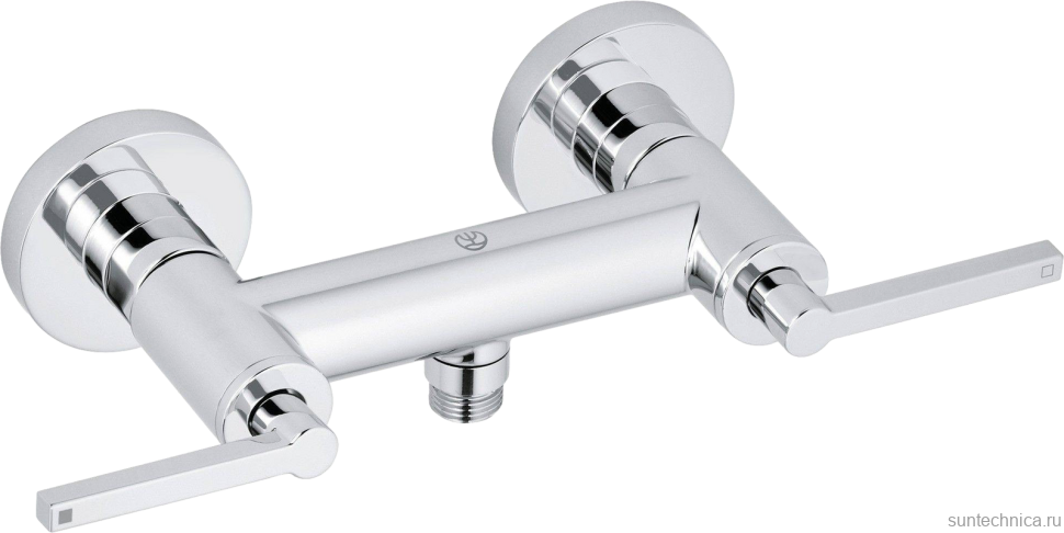 Душевой комплект Смеситель для душа Kludi Nova Fonte Puristic 207100515, хром + Гарнитур Puristic 2085005-15