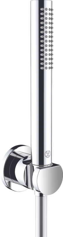 Душевой комплект Смеситель для душа Kludi Nova Fonte Puristic 207100515, хром + Гарнитур Puristic 2085005-15