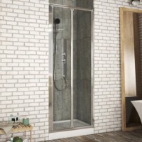 Душевая дверь в нишу Bravat Drop 100x200 складная