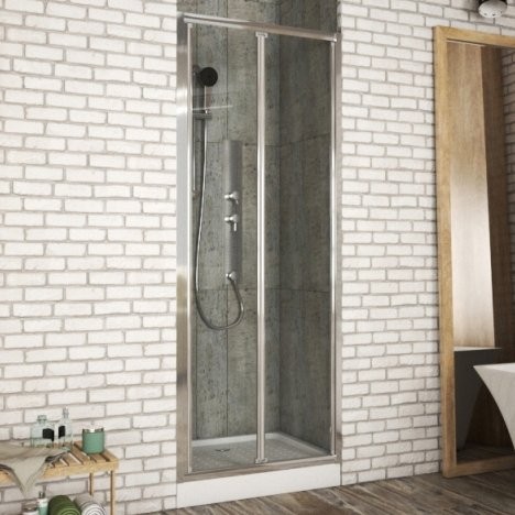 Душевая дверь в нишу Bravat Drop 100x200 складная