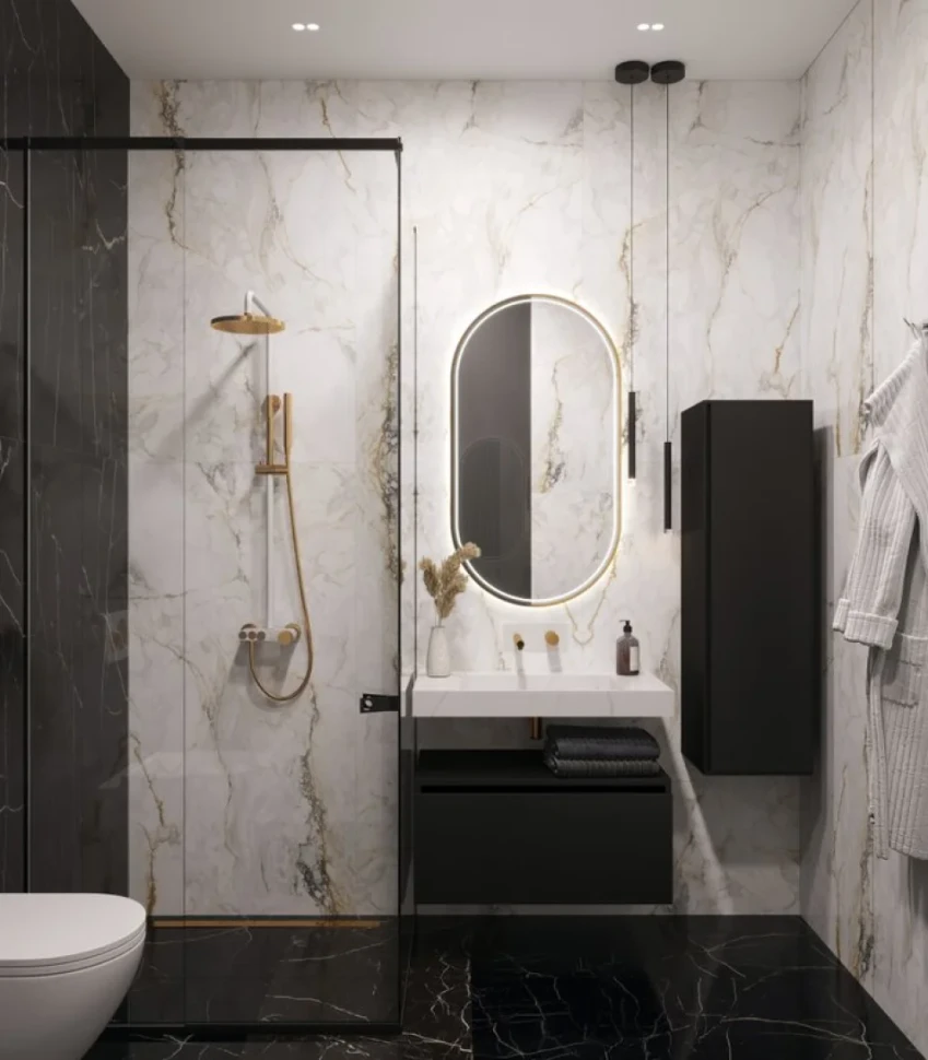Раковина Armadi Art Flat Calacatta 80
