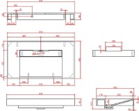 Раковина Armadi Art Flat Calacatta 80