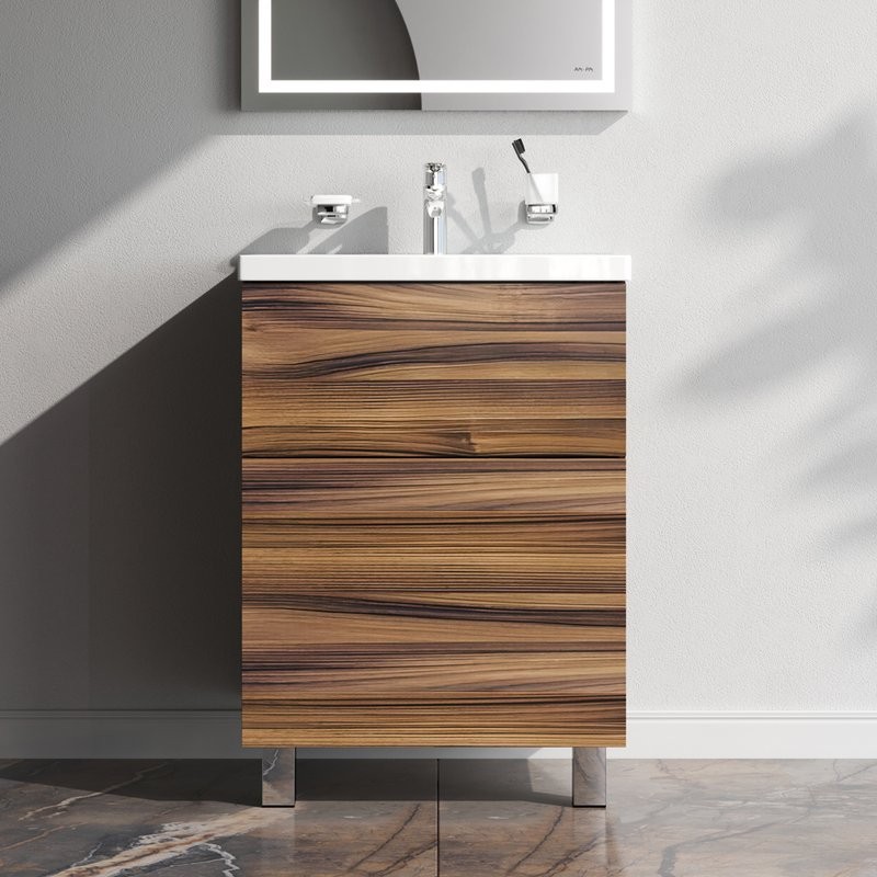 Тумба с раковиной AM.PM Gem 60 напольная, орех