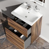 Тумба с раковиной AM.PM Gem 60 напольная, орех