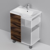 Тумба с раковиной AM.PM Gem 60 напольная, орех