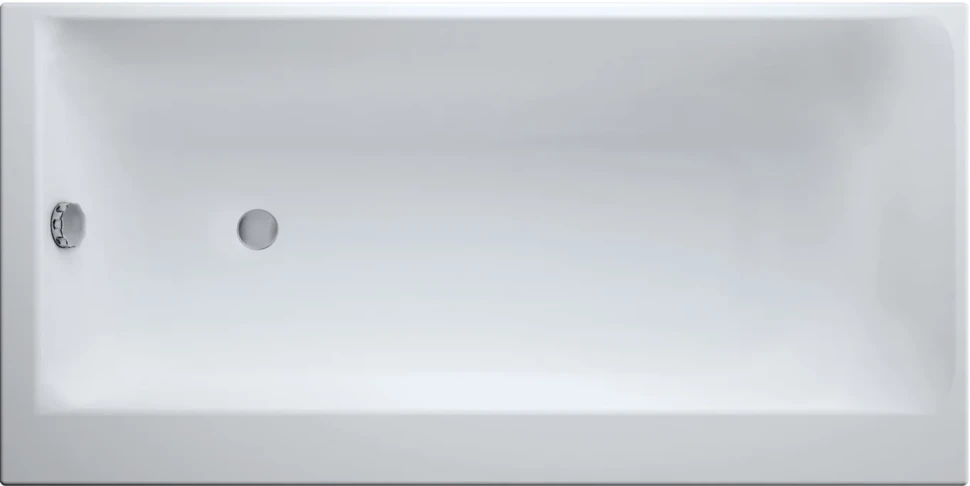 Акриловая ванна Cersanit Smart R 170x80 см, правая, пристенная, белая, на ножках