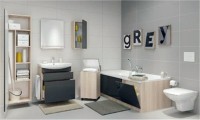 Акриловая ванна Cersanit Smart R 170x80 см, правая, пристенная, белая, на ножках