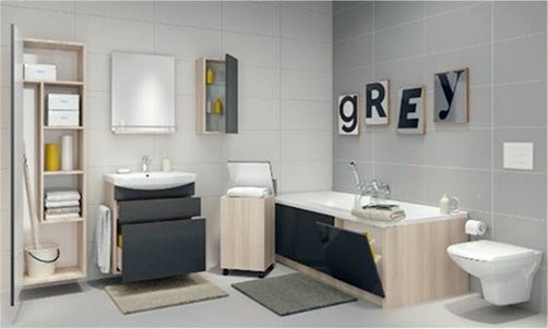 Акриловая ванна Cersanit Smart R 170x80 см, правая, пристенная, белая, на ножках