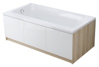Акриловая ванна Cersanit Smart R 170x80 см, правая, пристенная, белая, на ножках