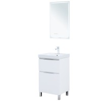 Тумба под раковину Aquanet Алвита New 50 напольная, белый матовый