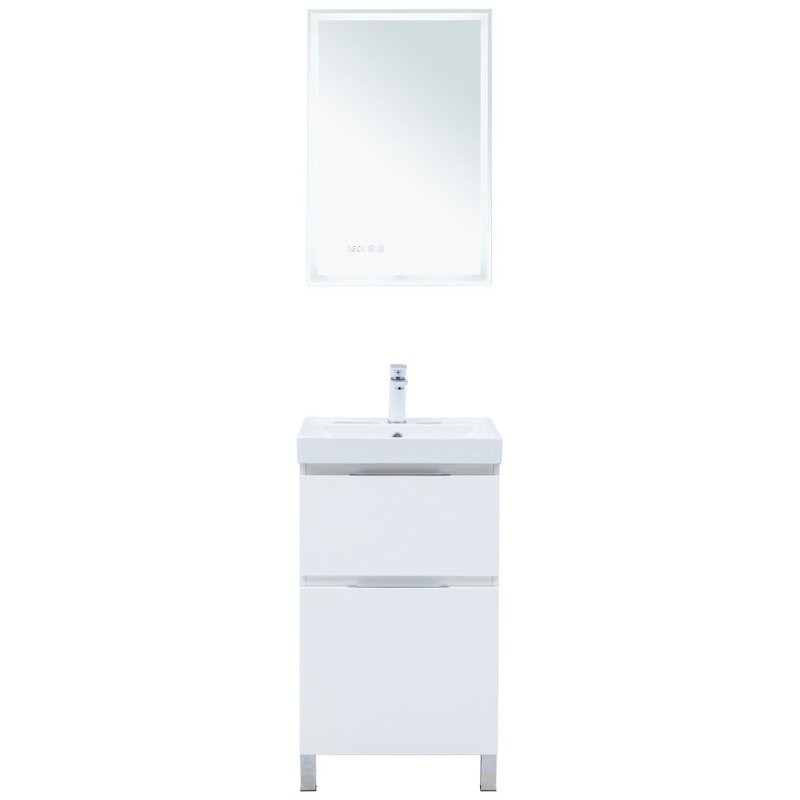 Тумба под раковину Aquanet Алвита New 50 напольная, белый матовый