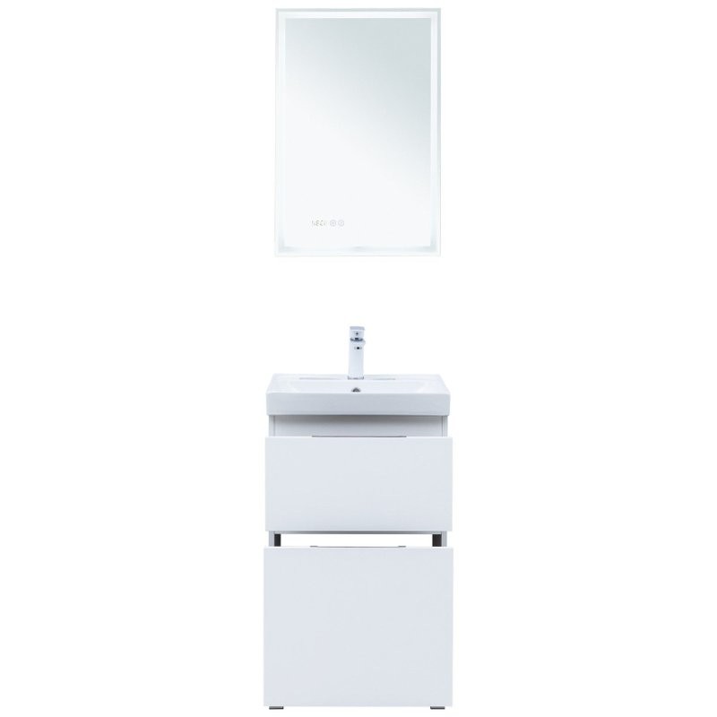 Тумба под раковину Aquanet Алвита New 50 напольная, белый матовый