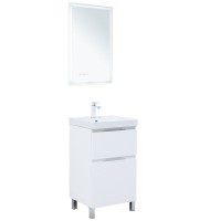 Тумба под раковину Aquanet Алвита New 50 напольная, белый матовый