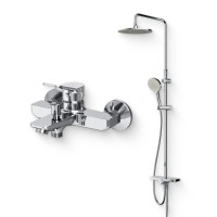 Душевой комплект Смеситель AM.PM X-Joy F85A10000 + Стойка Like F0780200