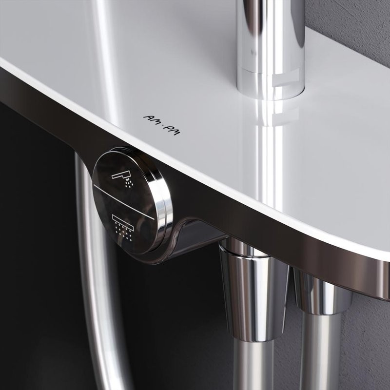 Душевой комплект Смеситель AM.PM X-Joy F85A10000 + Стойка Like F0780200