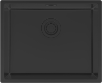 Комплект Мойка Paulmark Lassan LA54-MBN черный матовый + Измельчитель Intenso