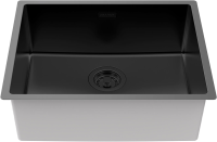 Комплект Мойка Paulmark Lassan LA54-MBN черный матовый + Измельчитель Intenso