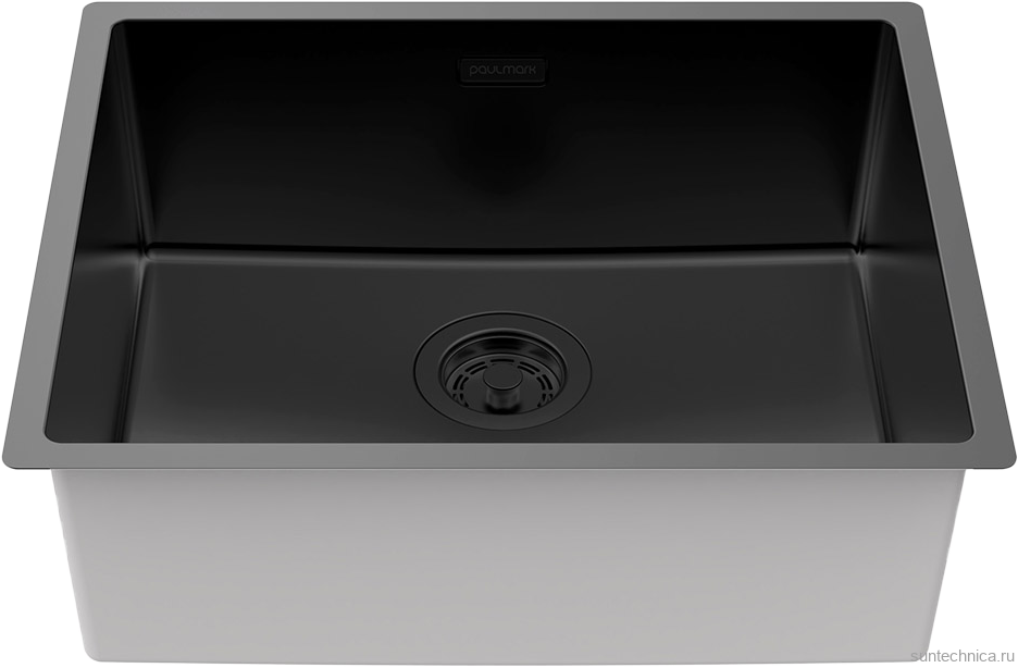 Комплект Мойка Paulmark Lassan LA54-MBN черный матовый + Измельчитель Intenso