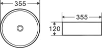 Накладная раковина D&K Matrix 36