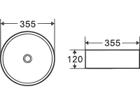 Накладная раковина D&K Matrix 36 Накладная раковина D&K Matrix 36